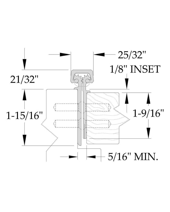 ABH A111HD Full Mortise Continuous Gear Hinge