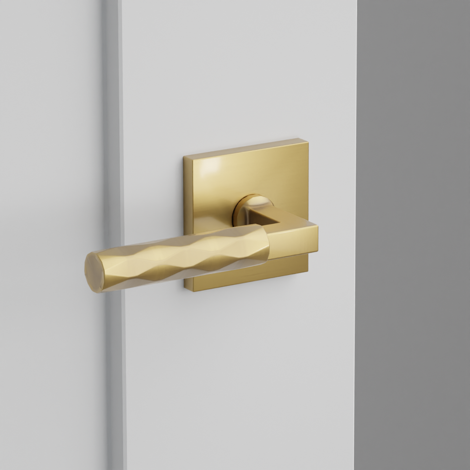 Emtek Tribeca Lever with Square Rosette