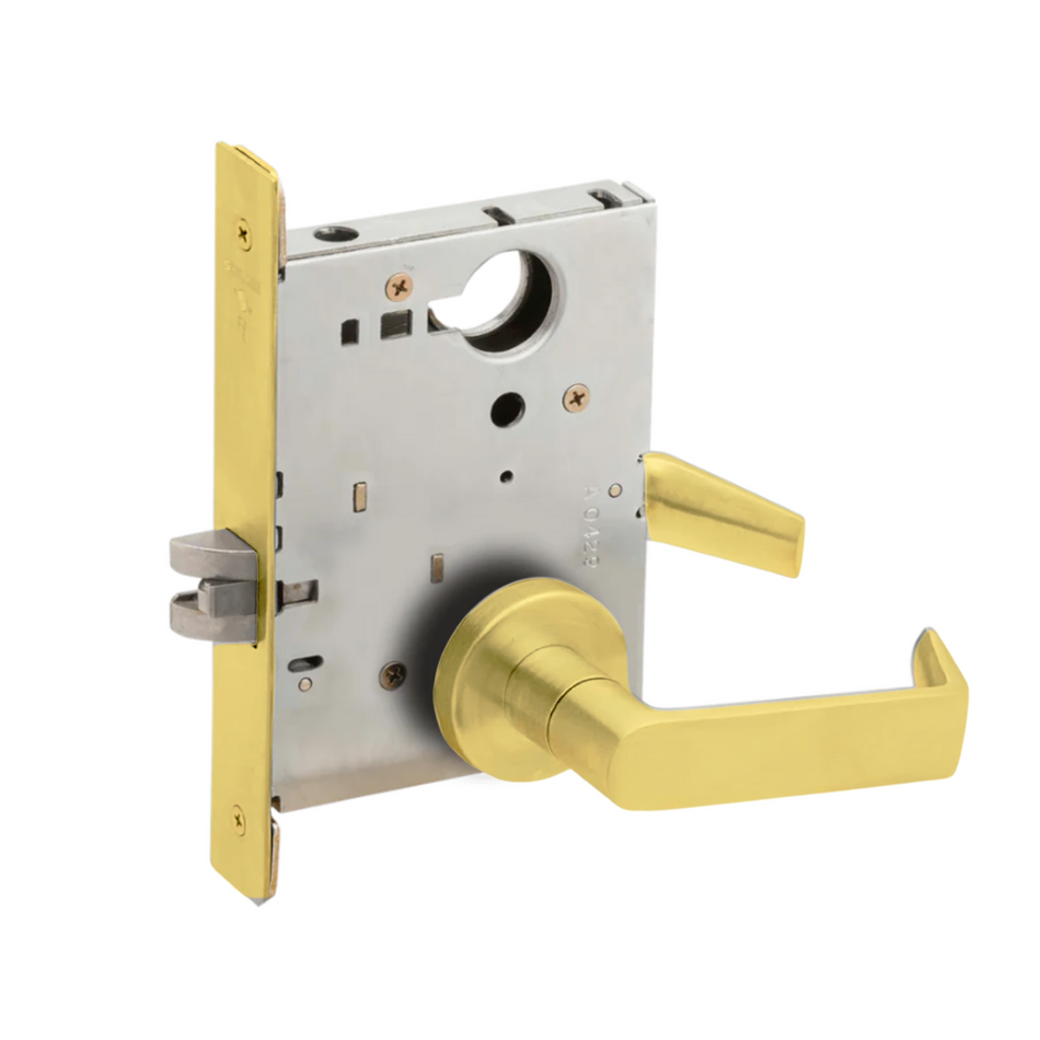 Schlage L9175 - Half Dummy Trim With Lock Case - Grade 1 Mortise Non-Keyed Lever Lock