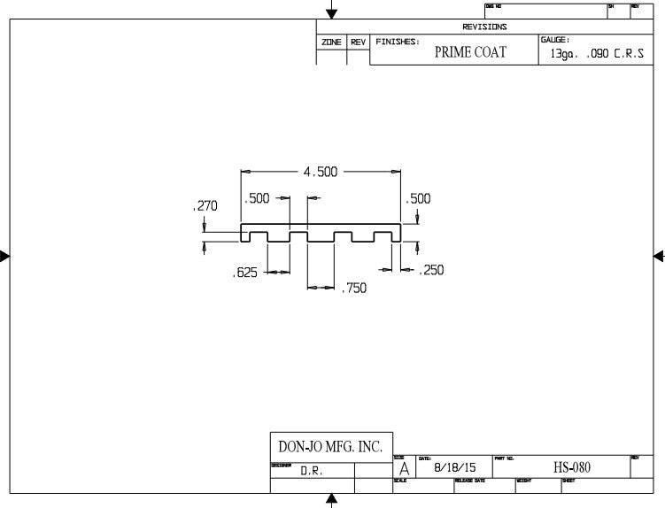 Don-jo HS 080 Hinge Shim – US Lock Supply