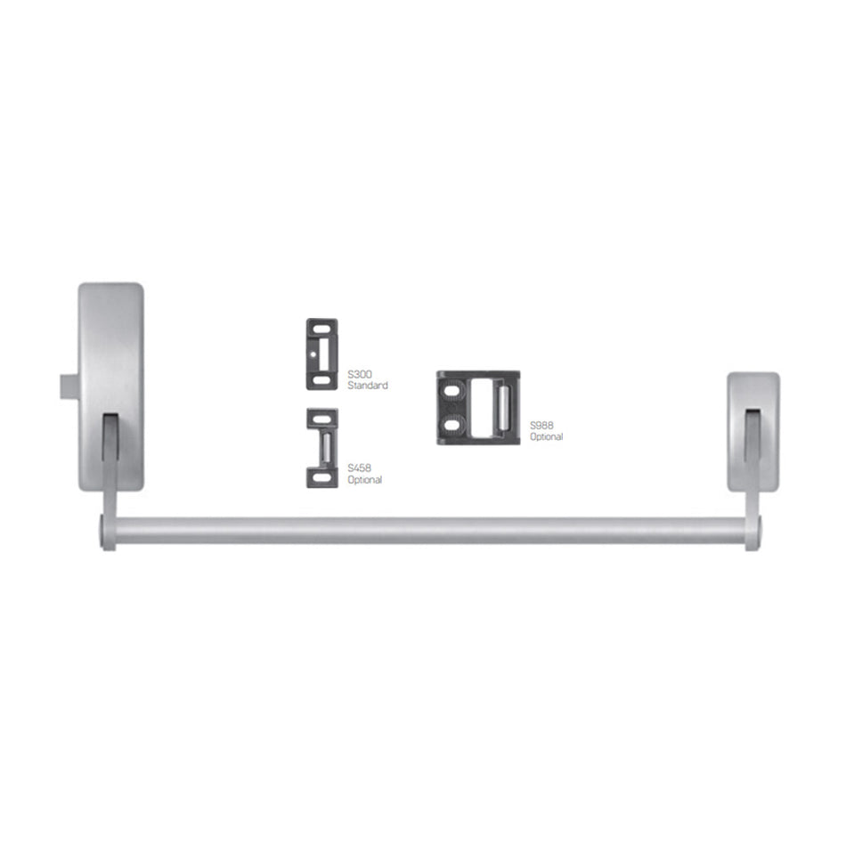 Precision (PHI) 115 Series Handed, Crossbar Rim Exit Device - 36"/48" Thumb piece always active