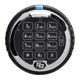 S & G 1006-102 Spartan Pivot Bolt Safe Lock, 2 Users, Non-Rotating Keypad, Chrome Keypad