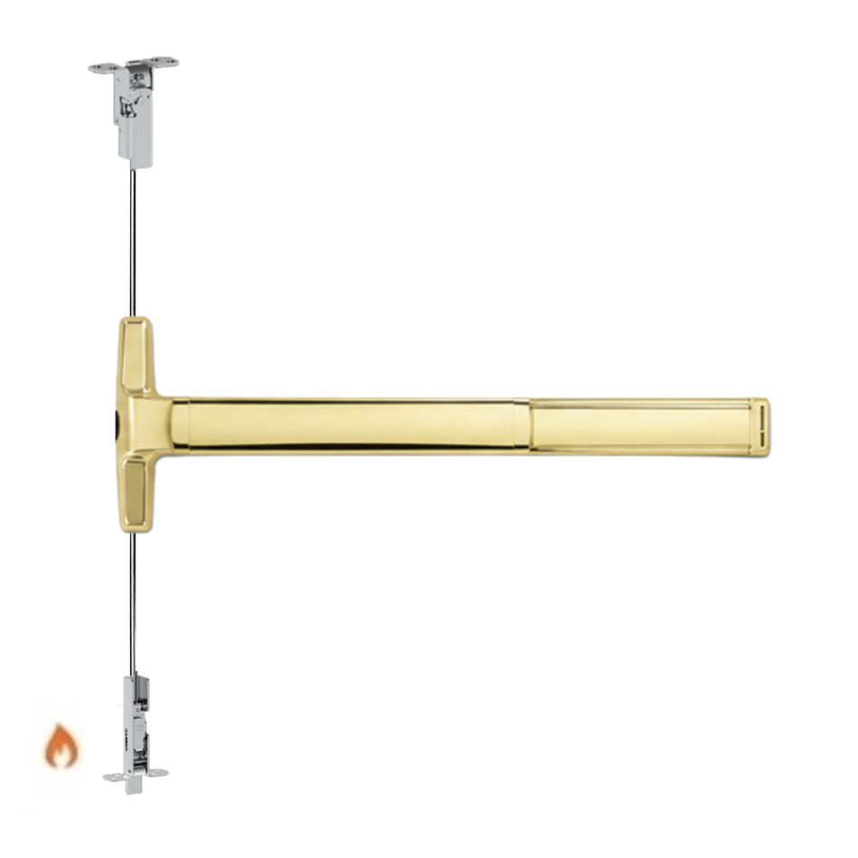Von Duprin 3350AWDC-EO-F/3550AWDC-EO-F - Exit Only Wood Door Concealed Vertical Cable Devices - Fire Rated