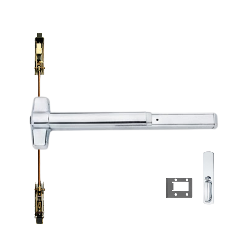 Von Duprin 9847WDC-TP-BE/9947WDC-TP-BE - Thumbpiece, Blank Escutcheon Wood Door Concealed Vertical Rod Device
