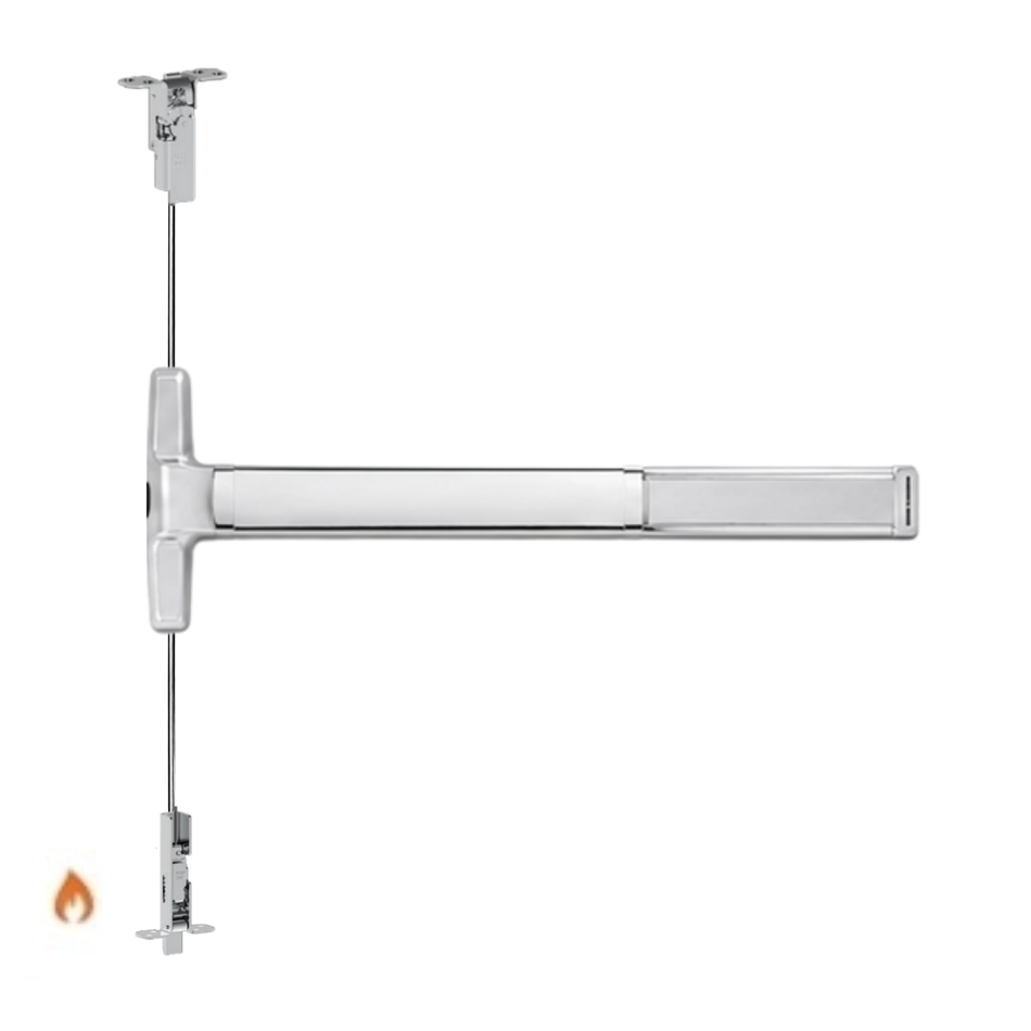 Von Duprin 3350AWDC-EO-F/3550AWDC-EO-F - Exit Only Wood Door Concealed Vertical Cable Devices - Fire Rated