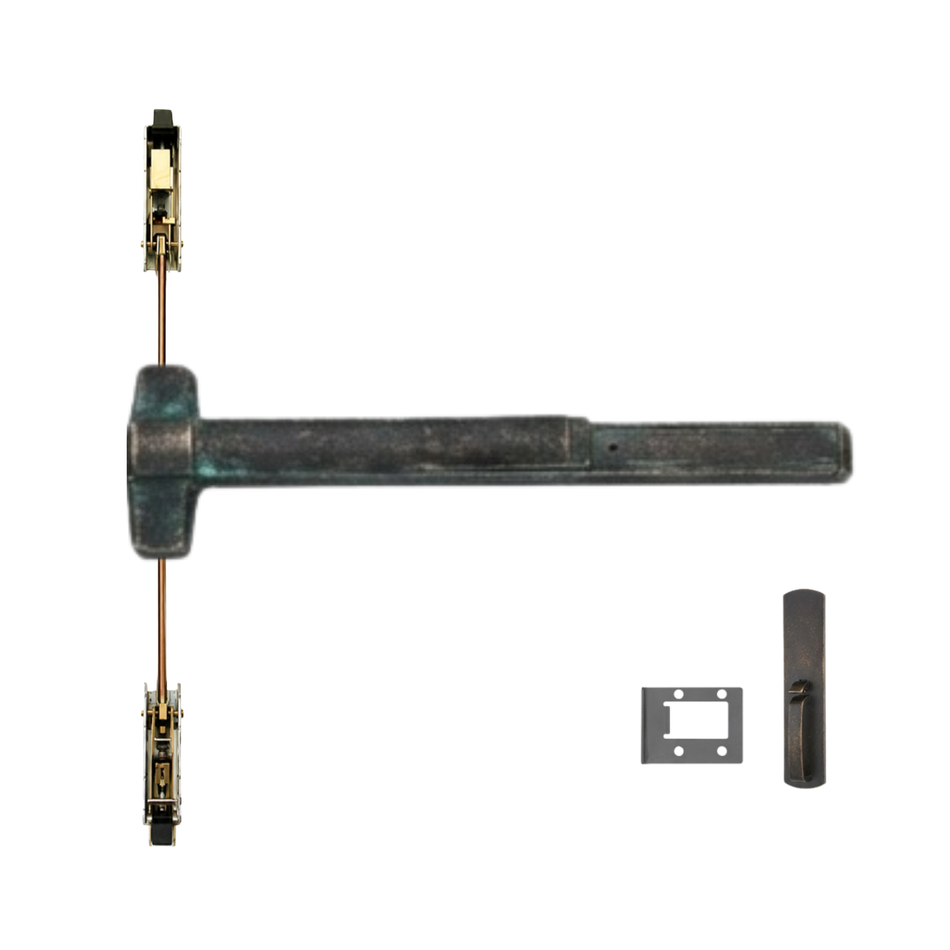 Von Duprin 9847WDC-TP-BE/9947WDC-TP-BE - Thumbpiece, Blank Escutcheon Wood Door Concealed Vertical Rod Device