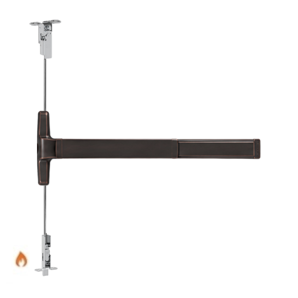 Von Duprin 3350AWDC-EO-F/3550AWDC-EO-F - Exit Only Wood Door Concealed Vertical Cable Devices - Fire Rated