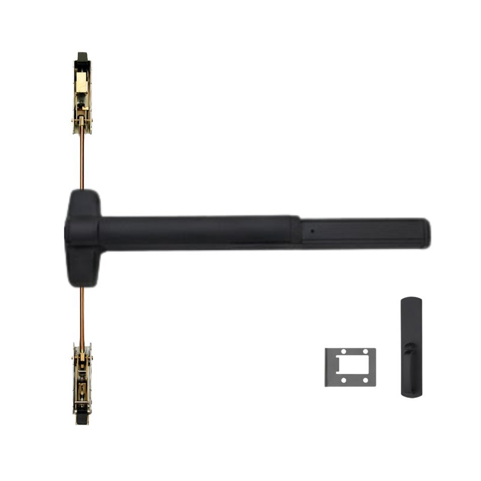 Von Duprin 9847WDC-TP-BE/9947WDC-TP-BE - Thumbpiece, Blank Escutcheon Wood Door Concealed Vertical Rod Device