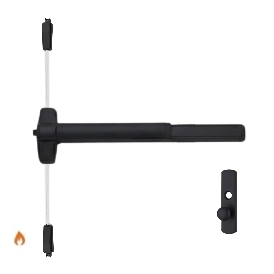 Von Duprin 9857K-F/9957K-F - Knob Surface Three Point Latch Device - Fire Rated