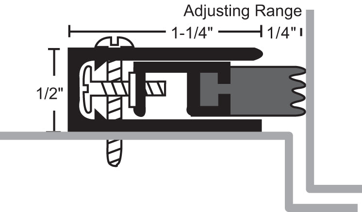 NGP 107S Adjustable Perimeter Seal with Silicone Seal