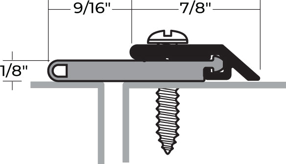 NGP 114N Overlapping Astragal with Neoprene Seal