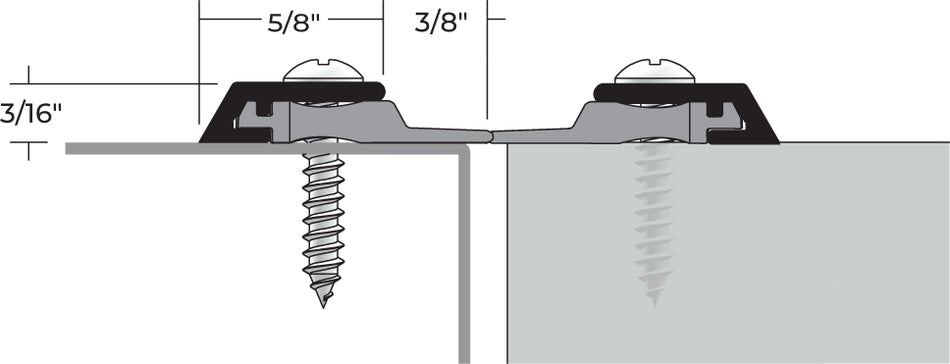 NGP 115N (SET) Astragal with EPDM Seal