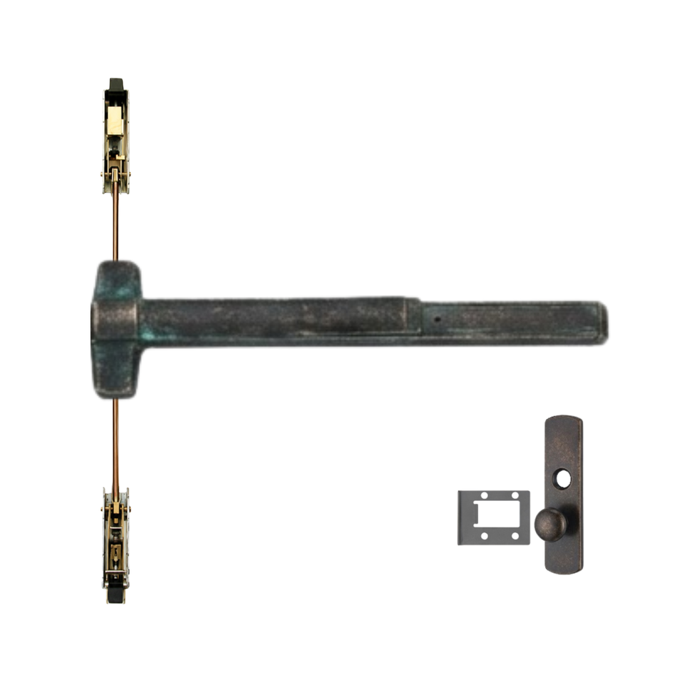Von Duprin 9847WDC-K-NL/9947WDC-K-NL - Knob,Night Latch Wood Door Concealed Vertical Rod Device