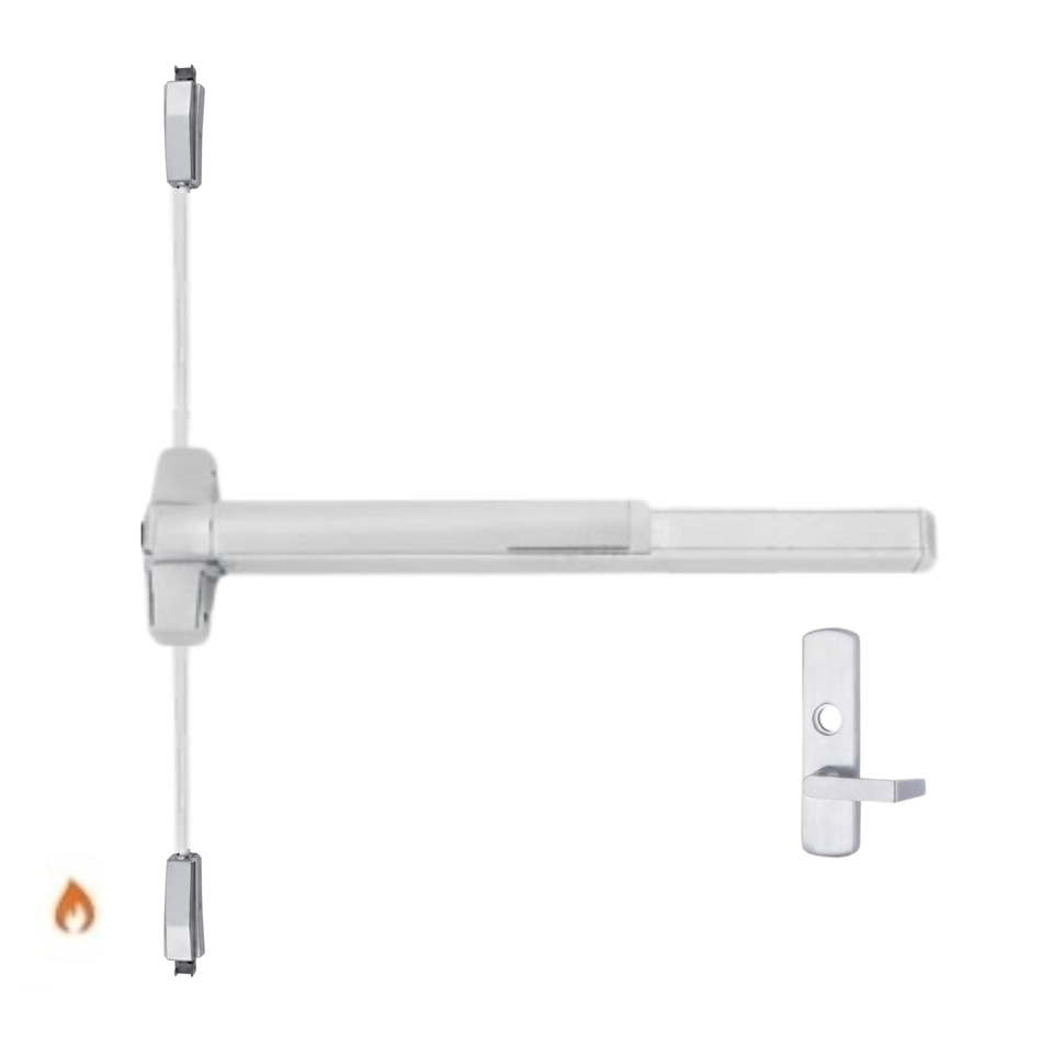 Von Duprin 9827L-F/9927L-F - Lever Surface Vertical Rod Device - Fire Rated