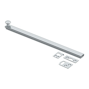 Deltana 12SBCS 12" Solid Brass Surface Bolt, Concealed Screws, HD