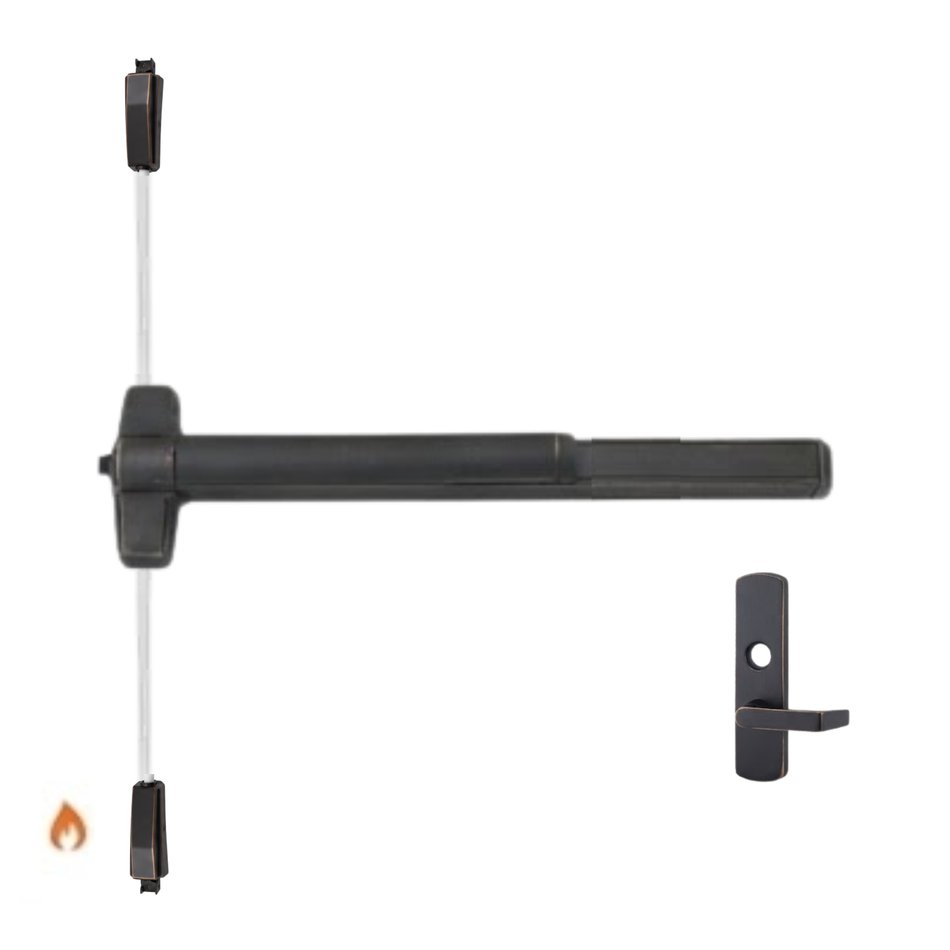 Von Duprin 9857L-KC-F/9957L-KC-F - Lever, Key Capture Surface Three Point Latch Device - Fire Rated