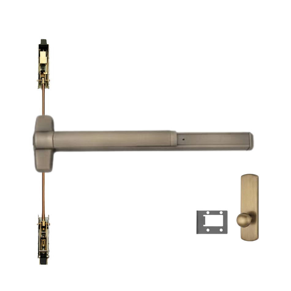 Von Duprin 9847WDCKBE/9947WDCKBE - Knob,Blank Escutcheon Wood Door Concealed Vertical Rod Device