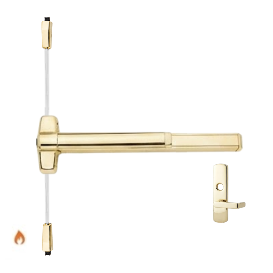Von Duprin 9827L-NL-F/9927L-NL-F - Lever, Night Latch Surface Vertical Rod Device - Fire Rated