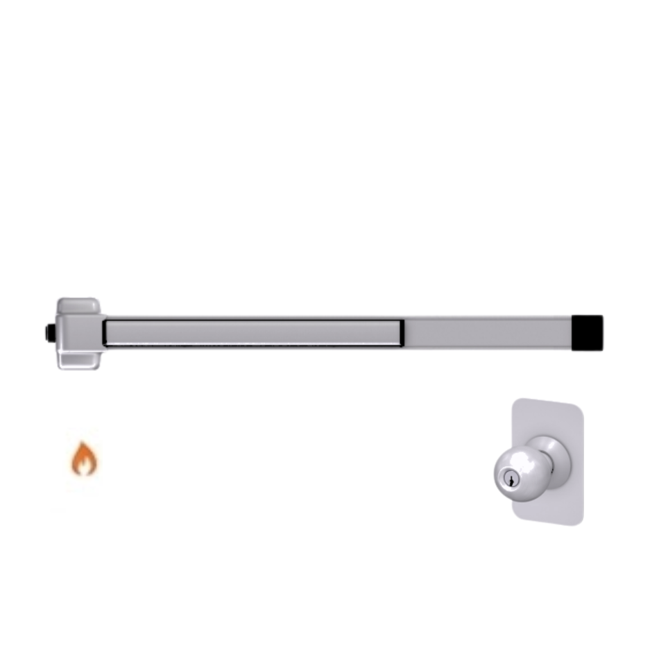 Von Duprin 22K-F - Knob Rim Exit Device Von Duprin 22 Series - Fire Rated