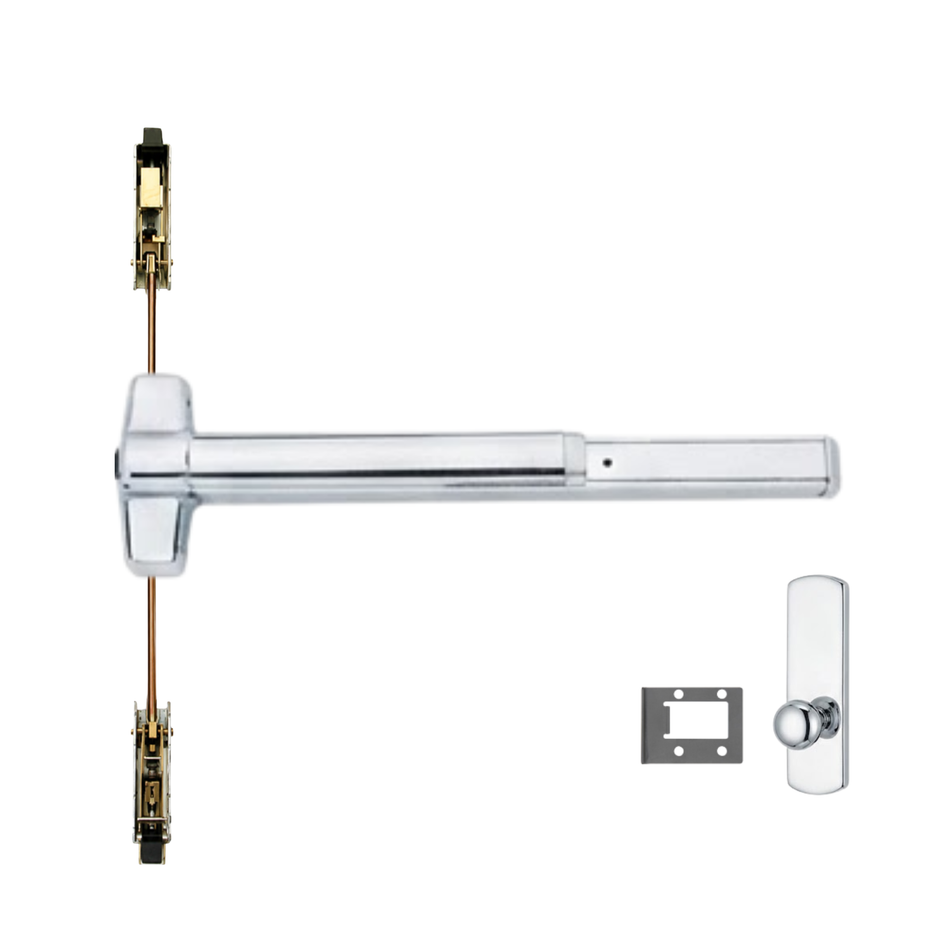 Von Duprin 9847WDCKBE/9947WDCKBE - Knob,Blank Escutcheon Wood Door Concealed Vertical Rod Device