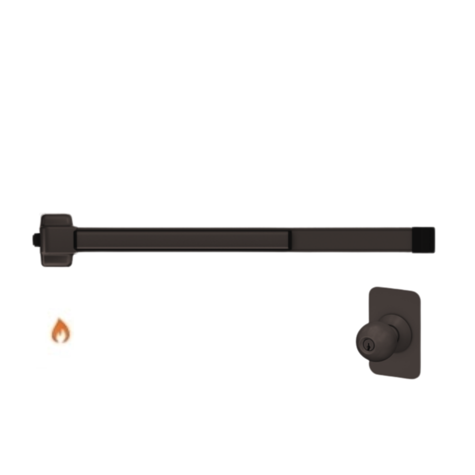 Von Duprin 22K-F - Knob Rim Exit Device Von Duprin 22 Series - Fire Rated