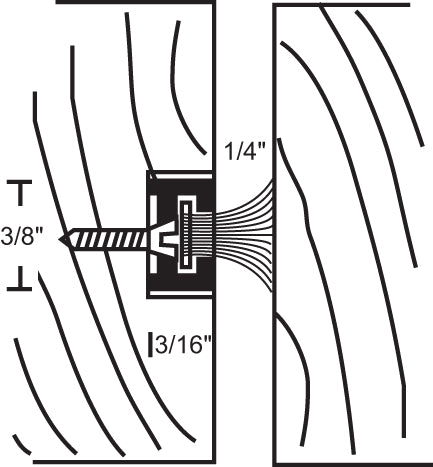 NGP 136P Polypropylene Pile Mortised Astragal