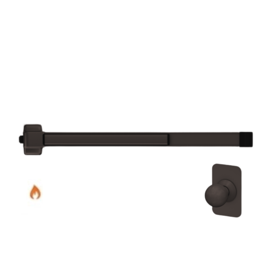 Von Duprin 22K-BE-F - Knob, Blank Escutcheon Rim Exit Device Von Duprin 22 Series - Fire Rated