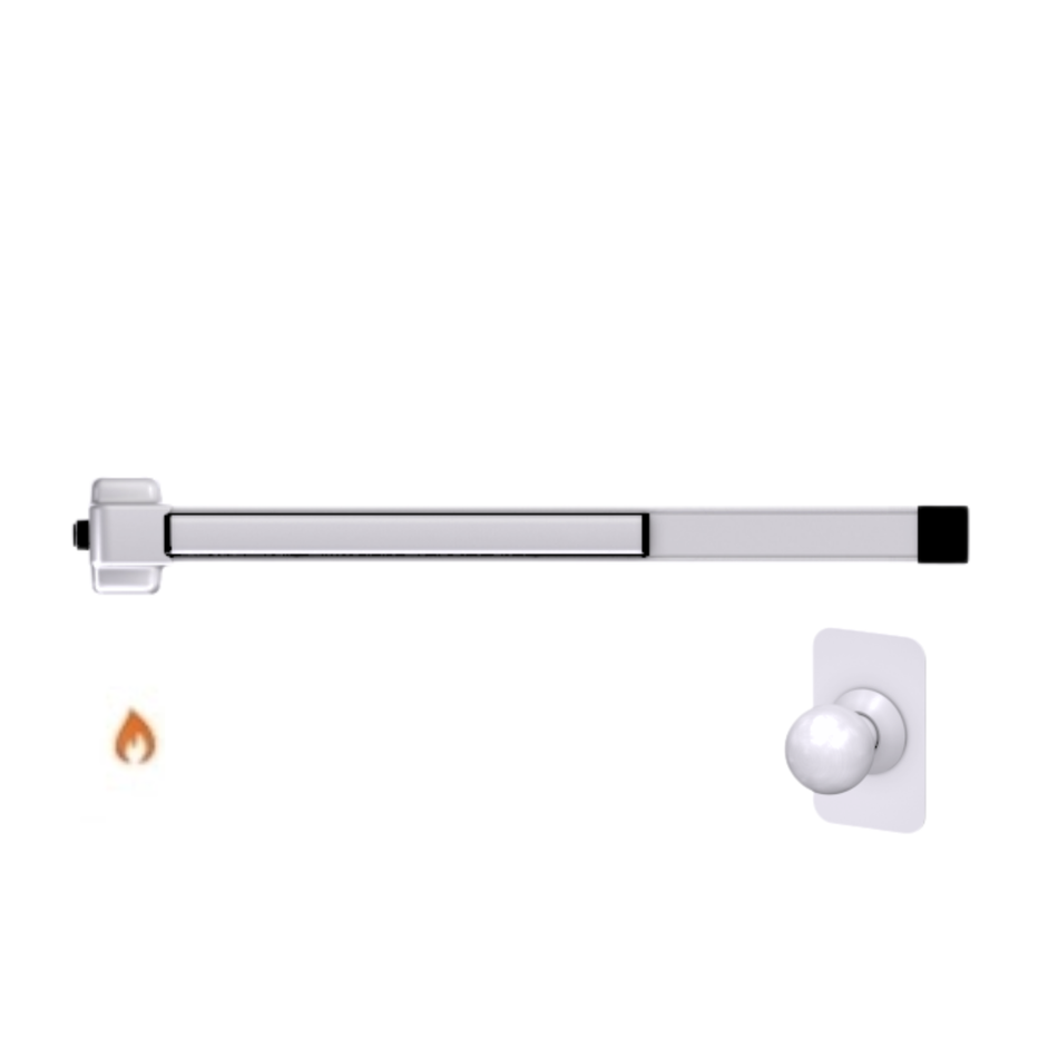 Von Duprin 22K-BE-F - Knob, Blank Escutcheon Rim Exit Device Von Duprin 22 Series - Fire Rated