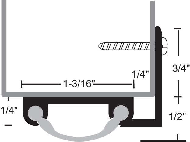 NGP 13V Smooth Vinyl Door Shoe Thresholds & Gasketing