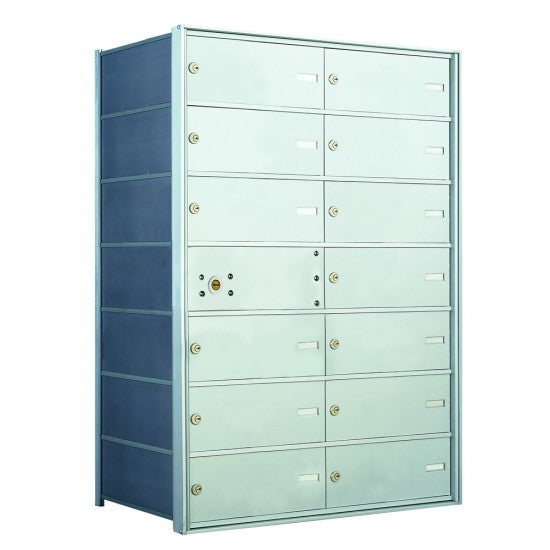 140074DA - 13 Tenant Doors with 1 Master Door - 1400 Series USPS 4B+ Approved Horizontal Replacement Mailbox