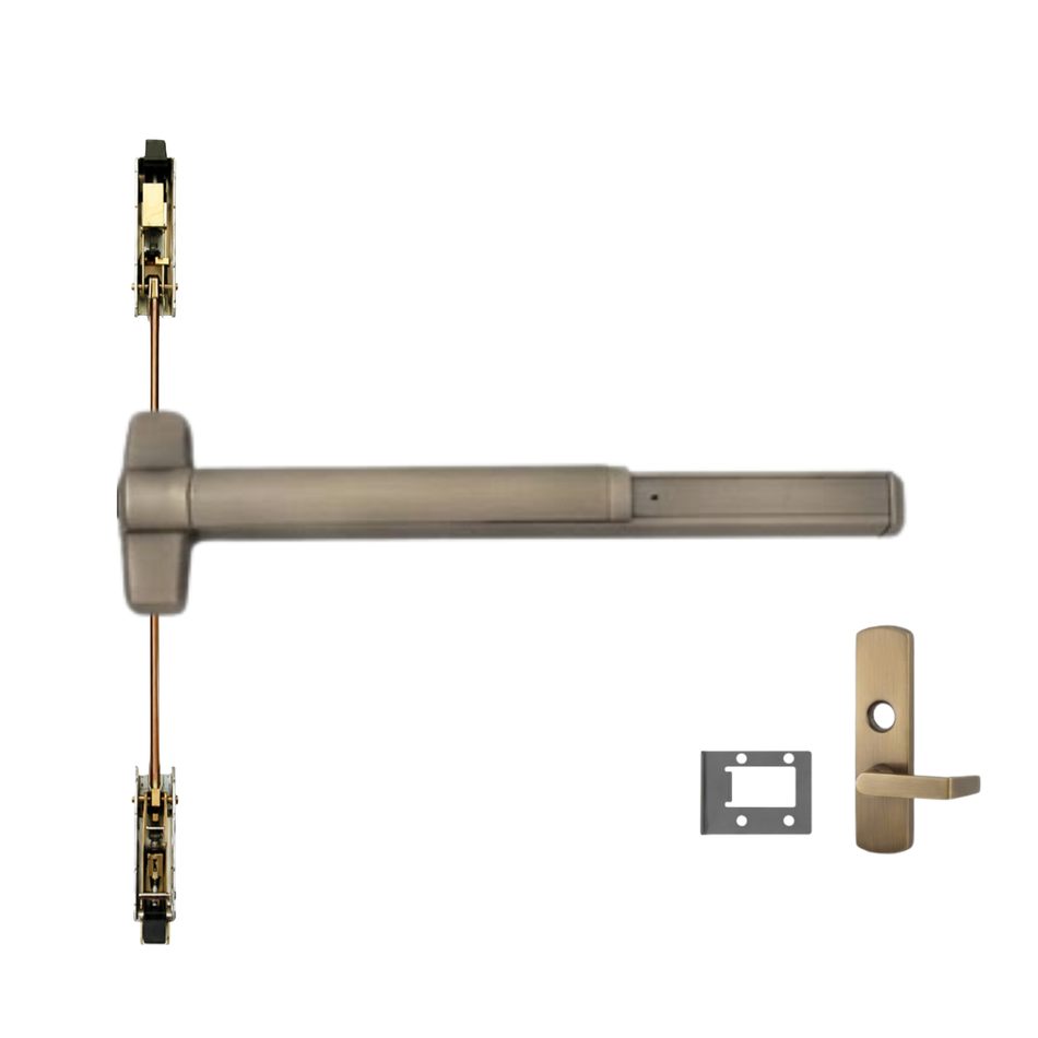 Von Duprin 9847WDC-L/9947WDC-L - Lever Wood Door Concealed Vertical Rod Device