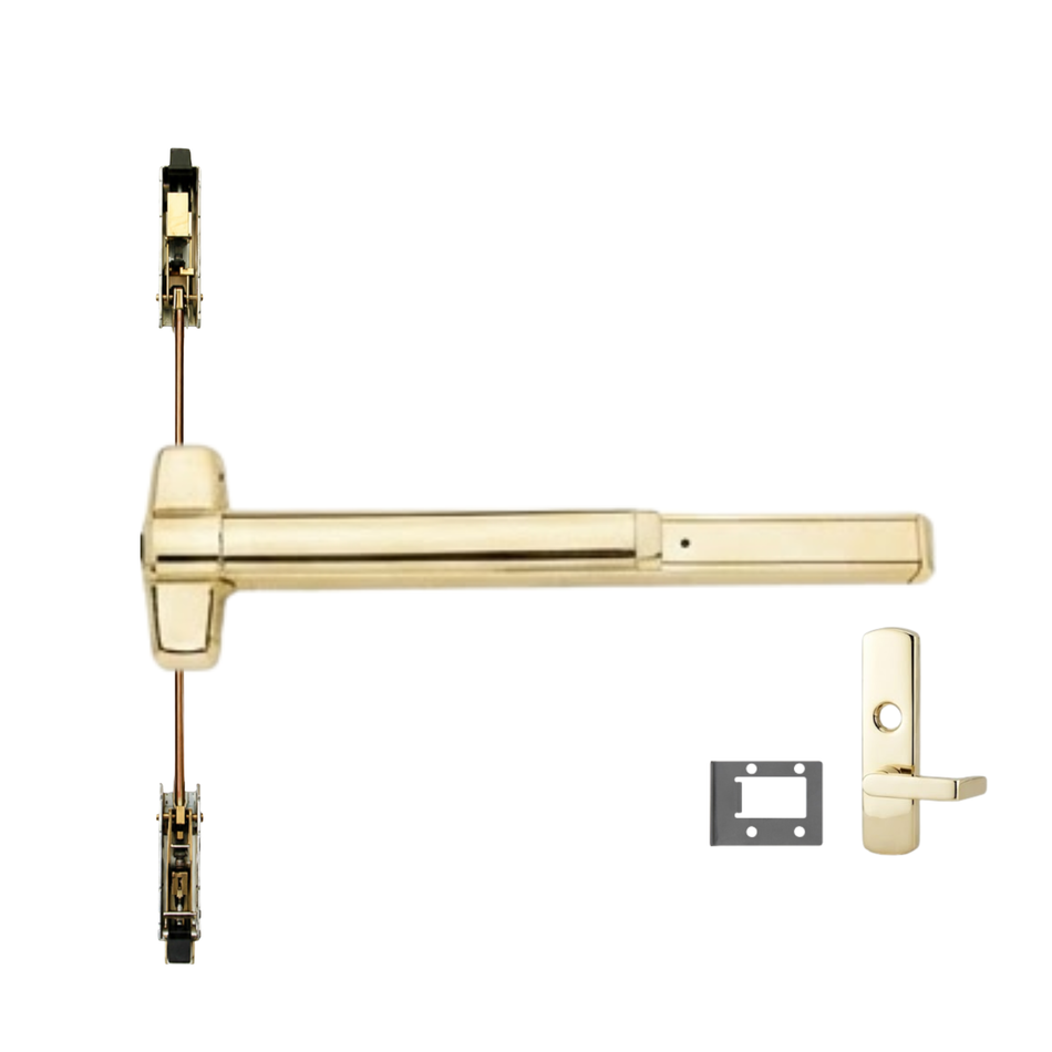 Von Duprin 9847WDC-L/9947WDC-L - Lever Wood Door Concealed Vertical Rod Device