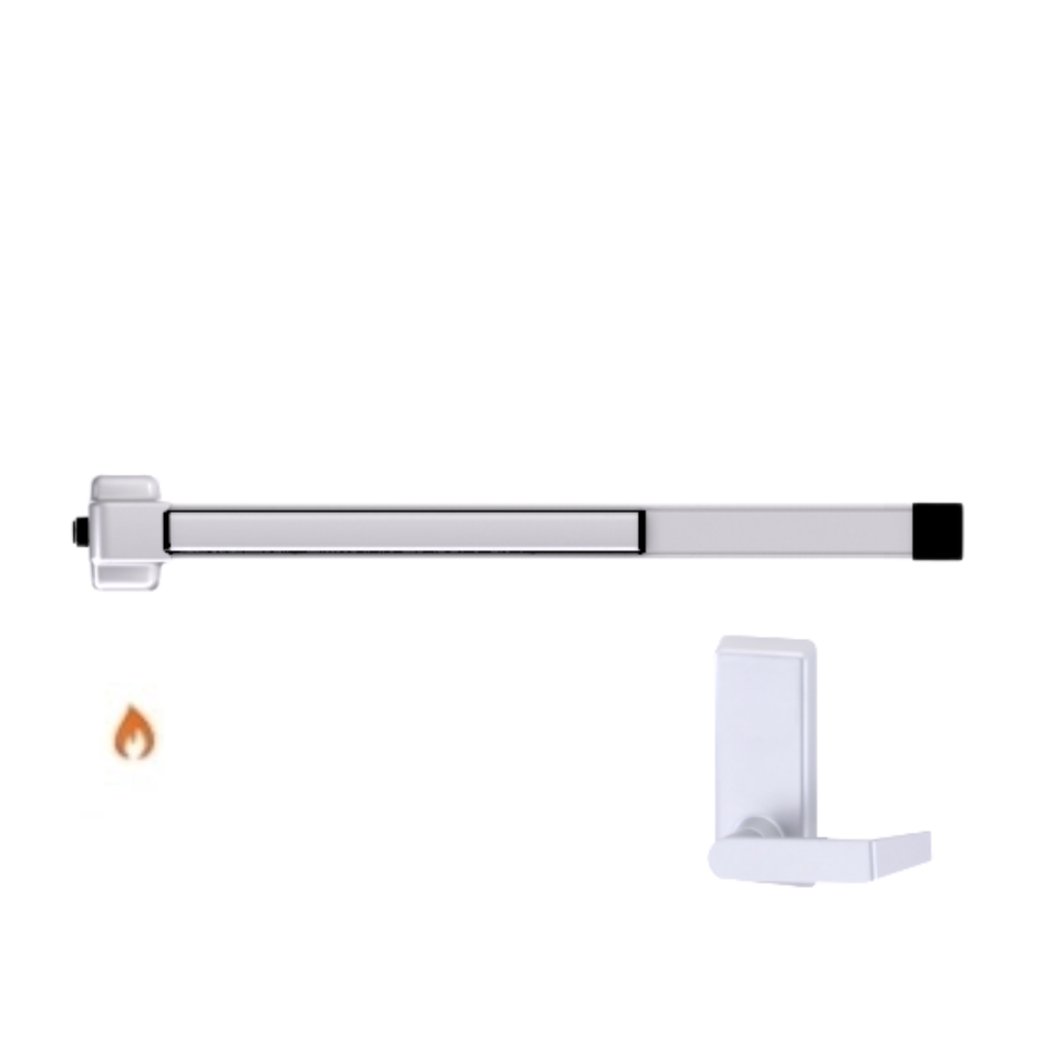 Von Duprin 22LBE-F - Lever, Blank Escutcheon Rim Exit Device Von Duprin 22 Series - Fire Rated