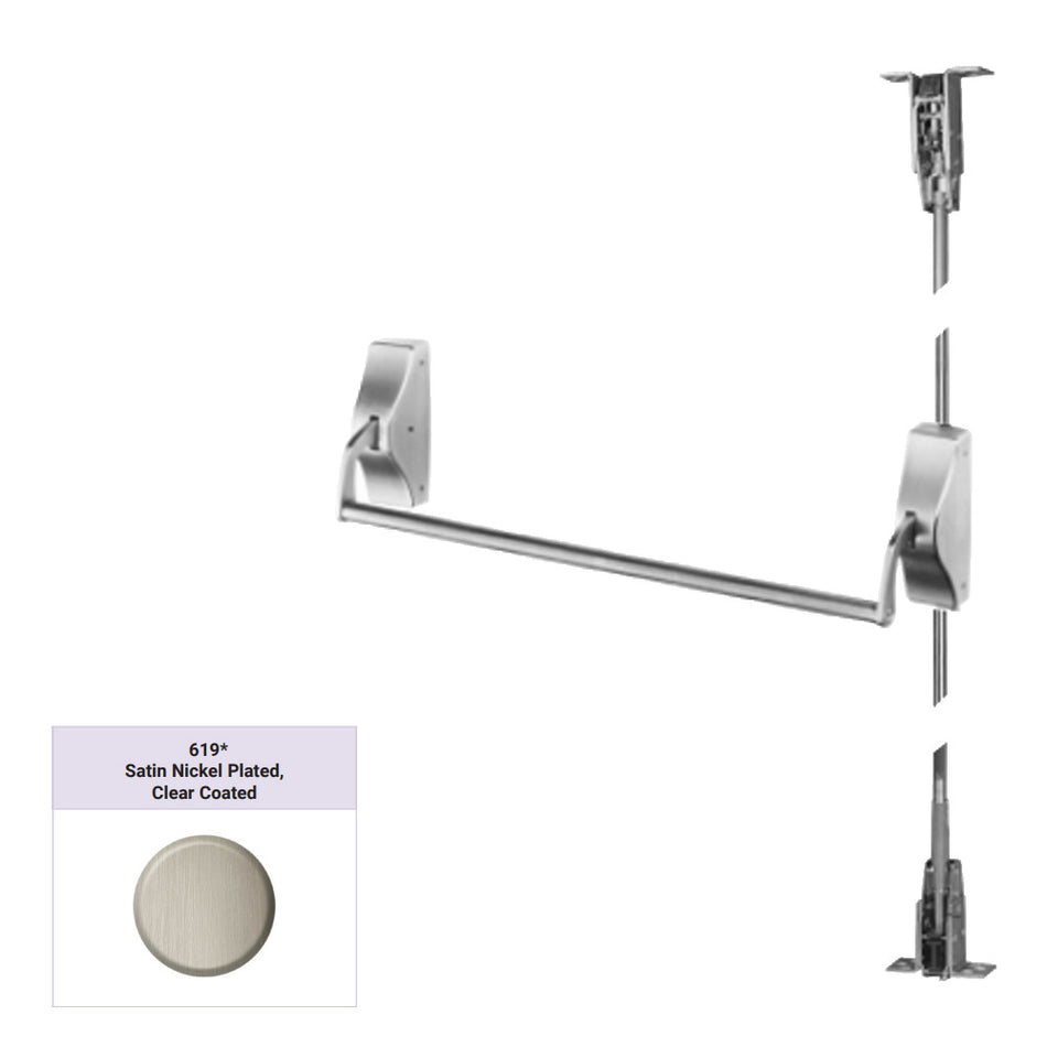 Accentra 1520 Series Concealed Vertical Rod Exit Device - Panic Rated / Fire Rated