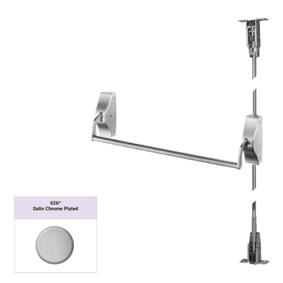Accentra 1520 Series Concealed Vertical Rod Exit Device - Panic Rated / Fire Rated
