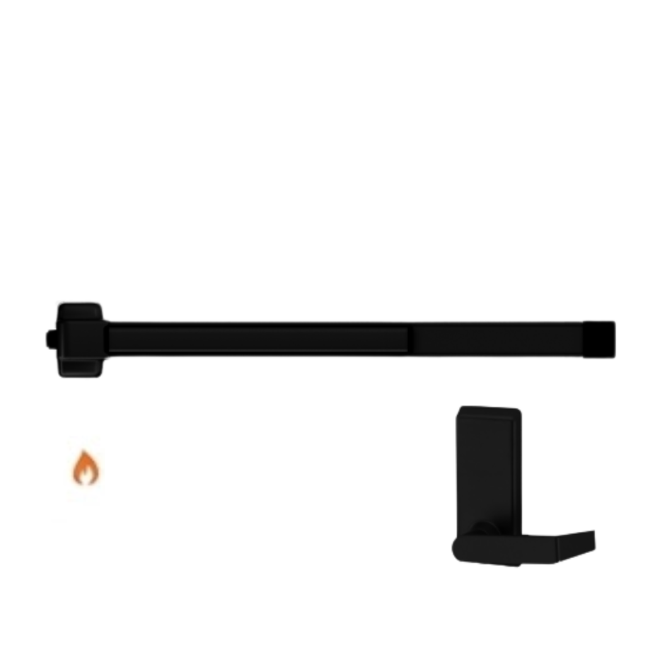 Von Duprin 22LBE-F - Lever, Blank Escutcheon Rim Exit Device Von Duprin 22 Series - Fire Rated