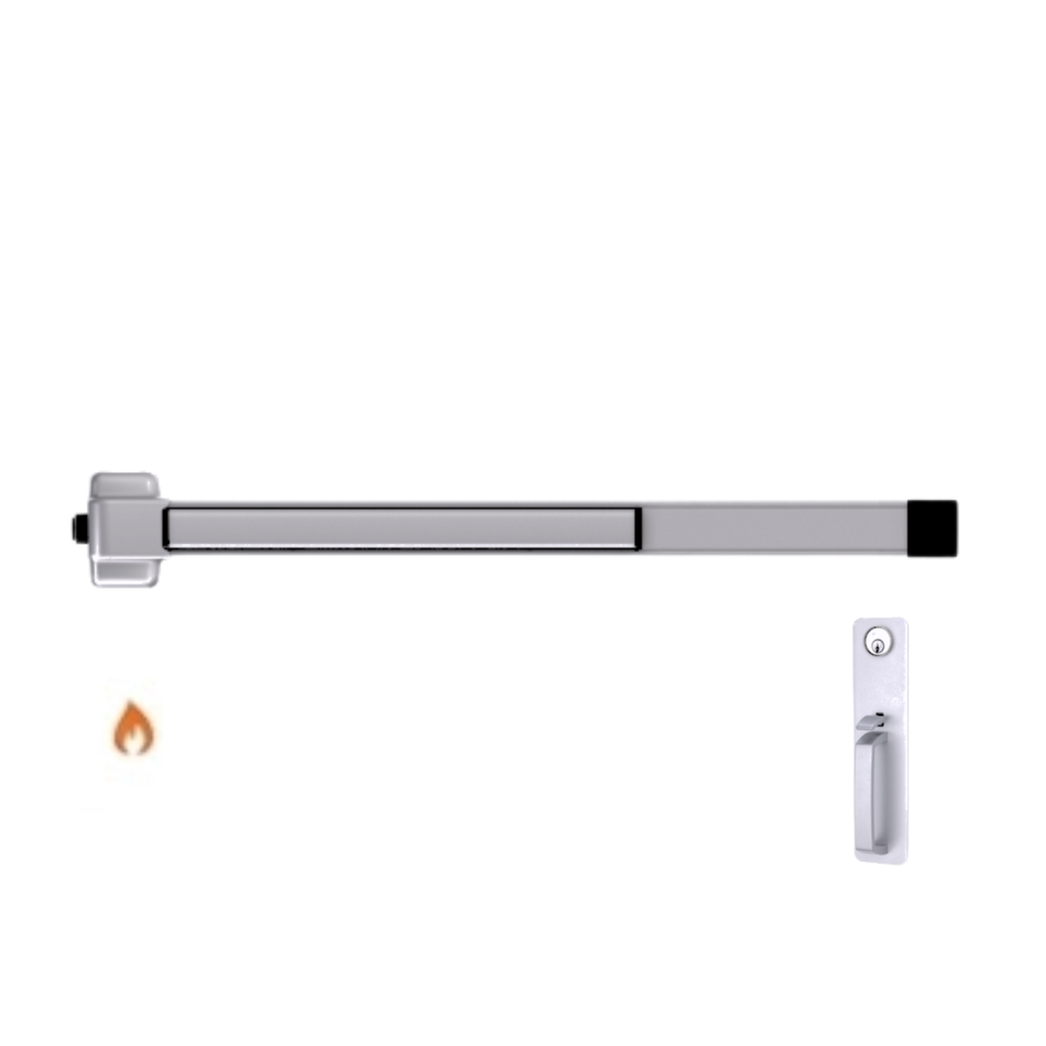 Von Duprin 22TP-F - Thumbpiece Rim Exit Device Von Duprin 22 Series - Fire Rated