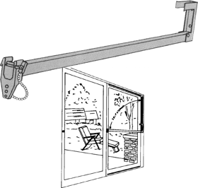Charley Bar 16-108 - 48 Inch Charley Bar Tube Security Bar Assembly
