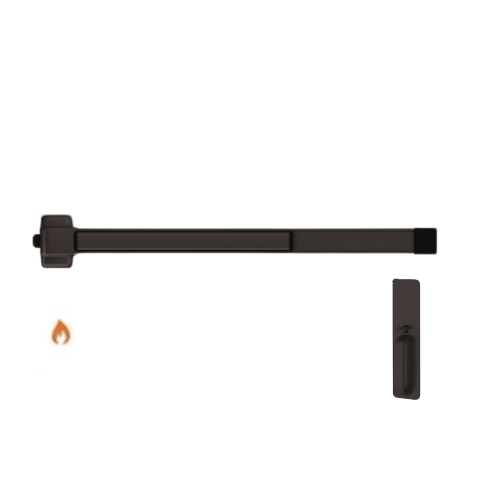 Von Duprin 22TP-BE-F - Thumbpiece, Blank Escutcheon Rim Exit Device Von Duprin 22 Series - Fire Rated