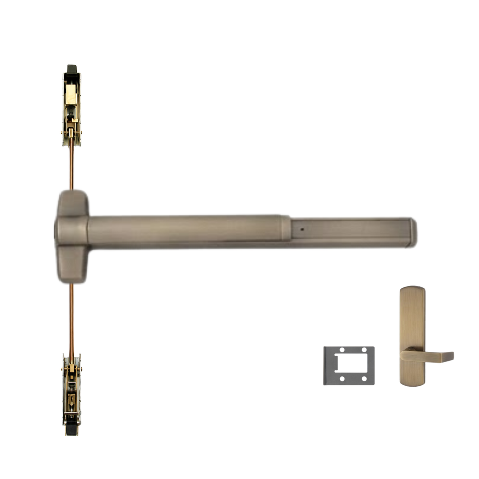 Von Duprin 9847WDC-L-BE/9947WDC-L-BE - Lever, Blank Escutcheon Wood Door Concealed Vertical Rod Device