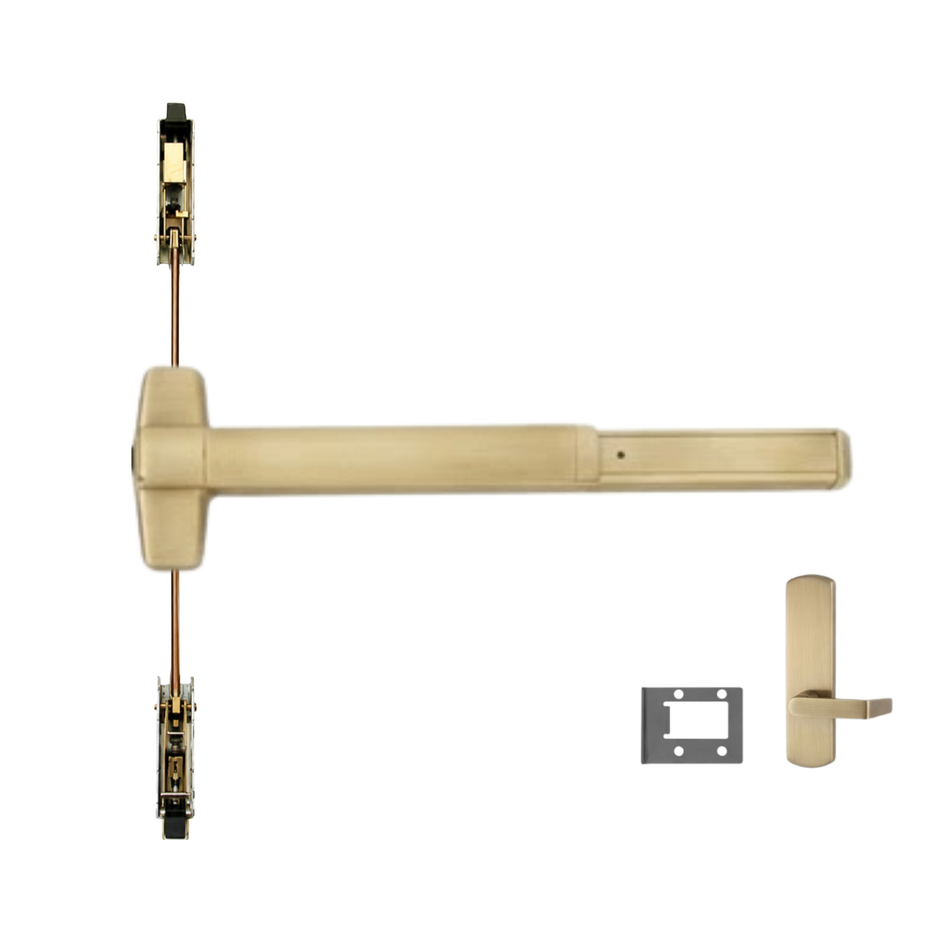Von Duprin 9847WDC-L-BE/9947WDC-L-BE - Lever, Blank Escutcheon Wood Door Concealed Vertical Rod Device