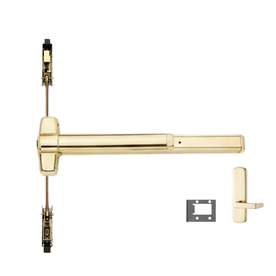 Von Duprin 9847WDC-L-BE/9947WDC-L-BE - Lever, Blank Escutcheon Wood Door Concealed Vertical Rod Device