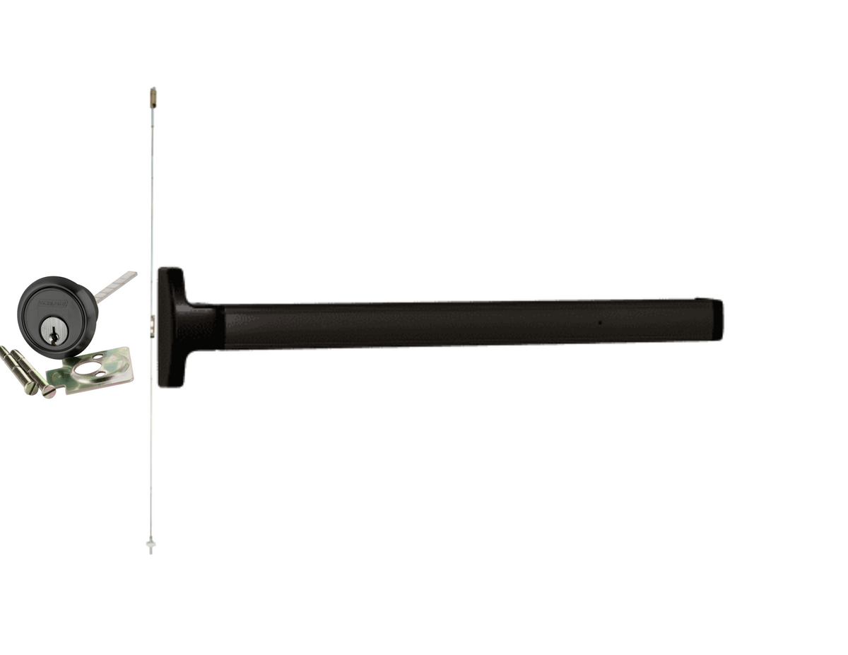 Falcon Rim Strike Falcon 1692 Concealed Vertical Rod Touch Bar Exit Device with Rim Cyli ...