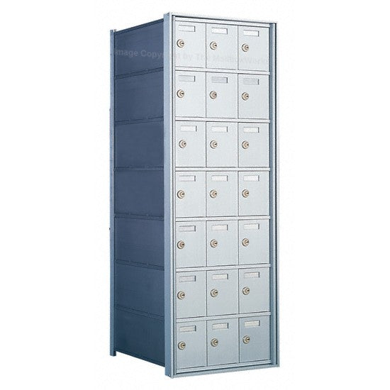 170073A - Standard 21 Door 7 High Horizontal Mailbox Unit - Rear Loading