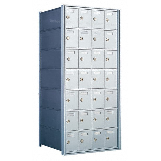 170074A - Standard 28 Door 7 High Horizontal Mailbox Unit - Rear Loading