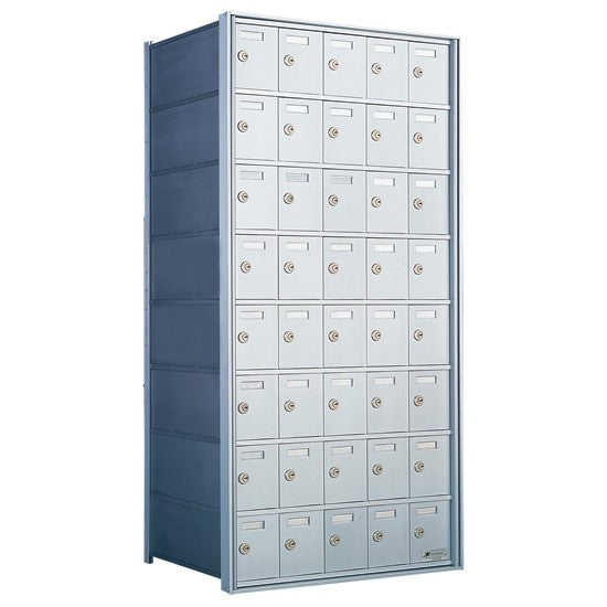 170085A - Standard 40 Door 8 High Horizontal Mailbox Unit - Rear Loading