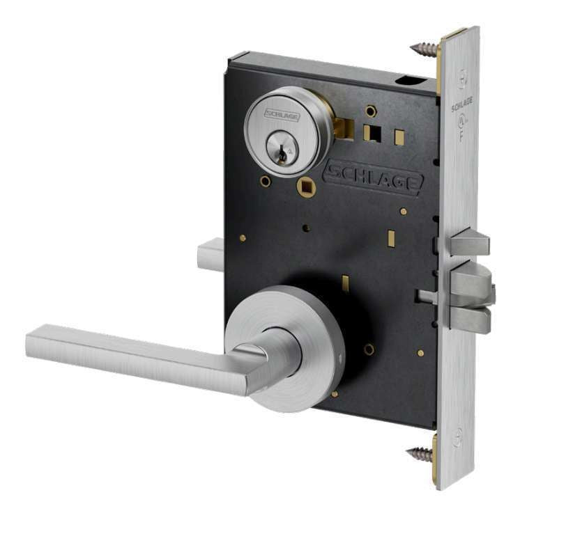 Schlage PM026 Grade 1 Exit Lock with Cylinder Mortise Lock