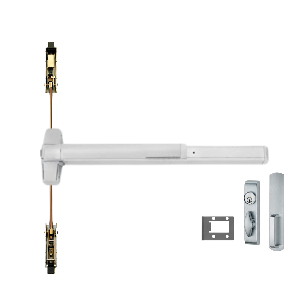 Von Duprin 9847WDC-TL/9947WDC-TL - Turn Lever, Wood Door Concealed Vertical Rod Device