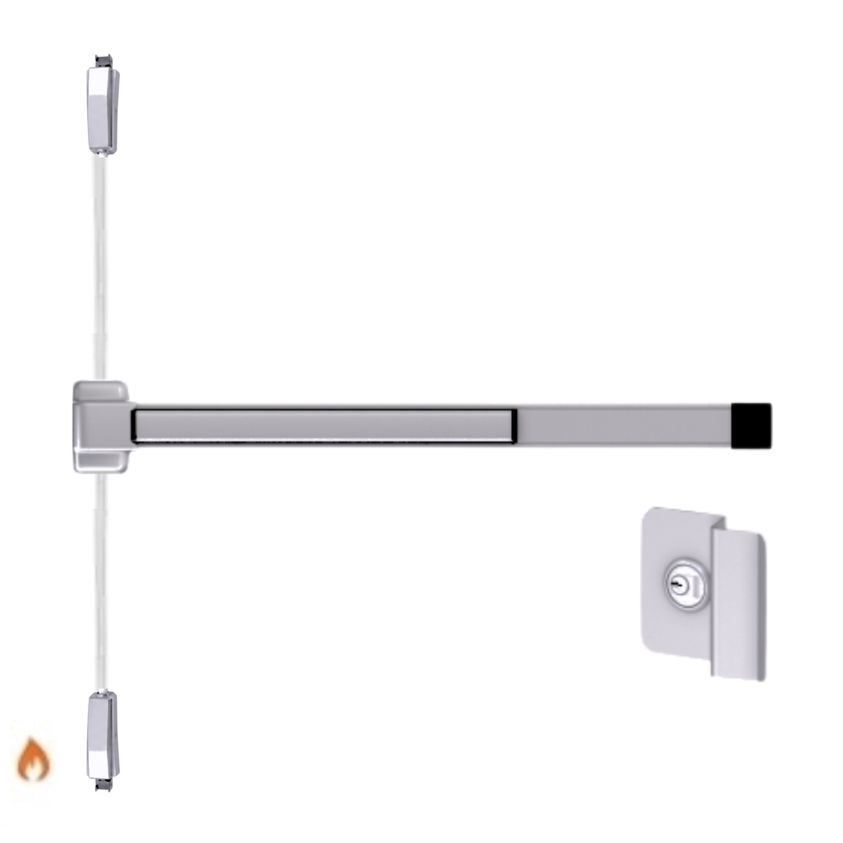 Von Duprin 2227NL-F - Night Latch Surface Mounted Vertical Rod Device Von Duprin 22 Series - Fire Rated