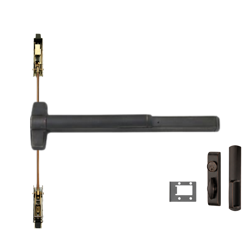 Von Duprin 9847WDC-TL/9947WDC-TL - Turn Lever, Wood Door Concealed Vertical Rod Device